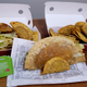 Our complete Jack In The Box order, with the Tiny Taco spooning the regular taco for scale.
